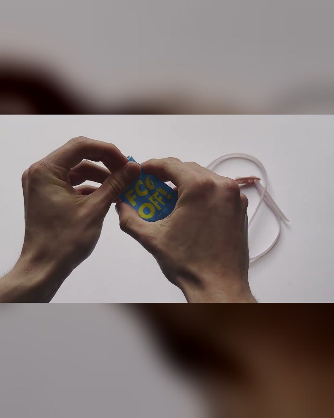 How to apply FOG OFF! anti-fog patches to your goggles, step by step